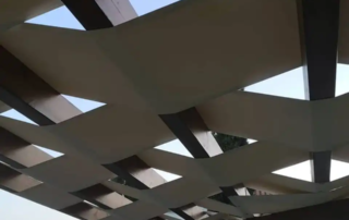 Tεντοπέργκολα με ύφασμα πλεκτό