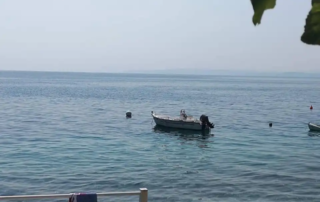 Τέντα σε χρώμα Μπλε Εκρού