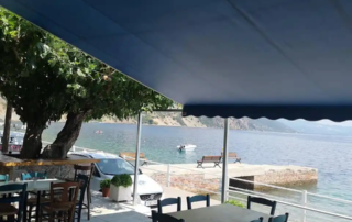 Τέντα σε χρώμα Μπλε Εκρού