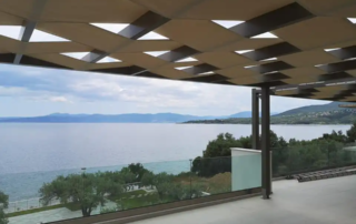 Τεντοπεργολες με ύφασμα Εκρού κ εμποτισμενη ξυλεία