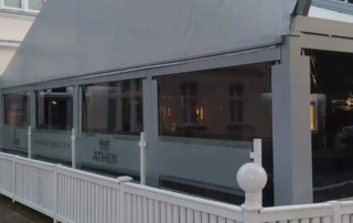 Πέργκολα Αλουμινίου σε μαγαζί