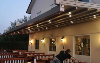 Κρεμαστή Περγολα PRO150 στο Restaurant meteora