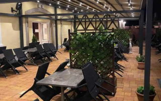 Τοποθέτηση τέντας στο Restaurant Delphi in Hof