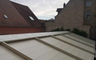 Κατασκευή Δύριχτης πέργκολας pro150, διαστάσεων 19,00x10,00 σε χρώμα Εκρού.