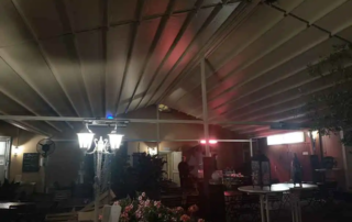 Κατασκευή Δύριχτης πέργκολας pro150, διαστάσεων 19,00x10,00 σε χρώμα Εκρού.