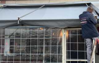 Awning fabric replacement in Germany