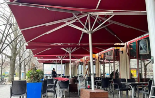 Ομπρέλες υπερβαρεου τύπου σε χρώμα μπορντώ