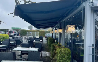 Τοποθέτηση τεντών με βραχίονες