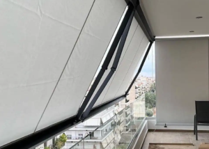 Τέντες τύπου Casseta σε χρώμα ανθρακί και πέτρα