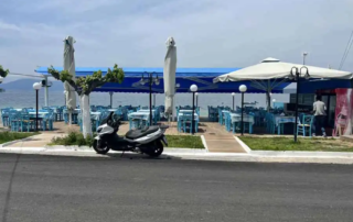 Τοποθέτηση τεντών στον Άγιο Νικόλαο Αιδηψού