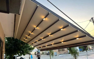 Κατασκευή κρεμαστής πέργκολας τύπου PRO100