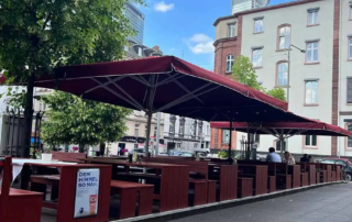 Κατασκευή ομπρέλας υπερβαρέου τύπου στο Panino