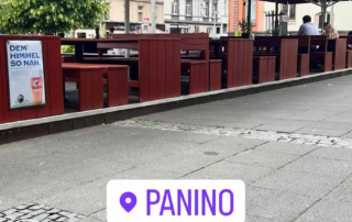 Κατασκευή ομπρέλας υπερβαρέου τύπου στο Panino