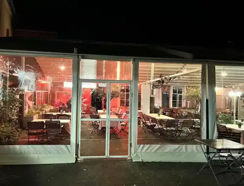 Εγκατάσταση αντιανεμικών ζελατίνων και πόρτας με Plexy glass