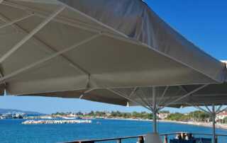 Κατασκευή ομπρέλας 5x5 υπερβαρέου τύπου με ύφασμα block out