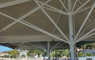 Κατασκευή ομπρέλας 5x5 υπερβαρέου τύπου με ύφασμα block out